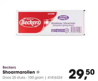 HANOS Beckers Shoarmarollen aanbieding