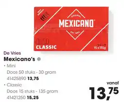 HANOS De Vries Mexicano's aanbieding