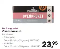 HANOS De Bourgondiër Ovensnacks aanbieding
