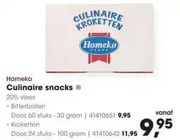 HANOS Homeko Culinaire snacks aanbieding