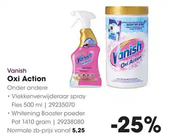 HANOS Vanish Oxi Action Onder andere aanbieding