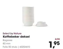 HANOS Select by Nature Koffiebeker deksel Bagasse aanbieding