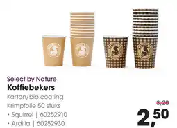 HANOS Select by Nature Koffiebekers aanbieding