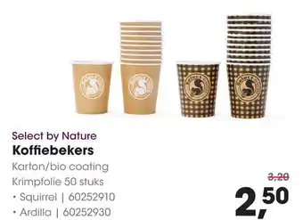 HANOS Select by Nature Koffiebekers aanbieding