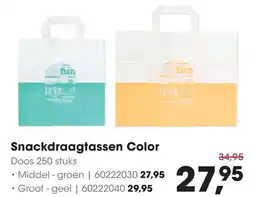 HANOS Snackdraagtassen Color aanbieding
