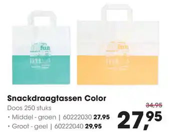 HANOS Snackdraagtassen Color aanbieding