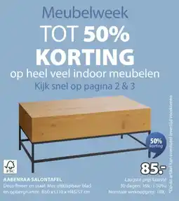 Jysk Aabenraa salontafel aanbieding