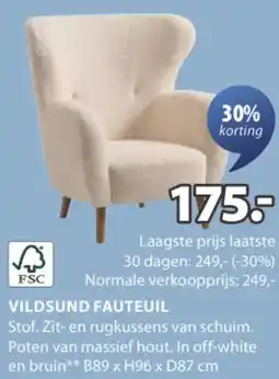 Jysk Vildsund fauteuil aanbieding