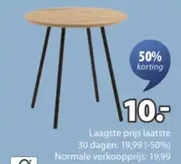 Jysk Nybo bijzettafel aanbieding