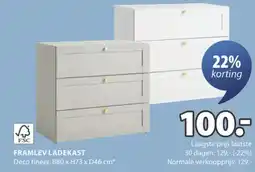 Jysk Framlev ladekast aanbieding