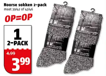 Poiesz Noorse sokken 2-pack aanbieding