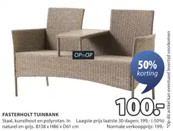 Jysk Fasterholt tuinbank aanbieding
