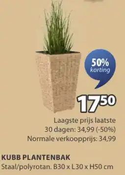 Jysk Kubb plantenbak aanbieding