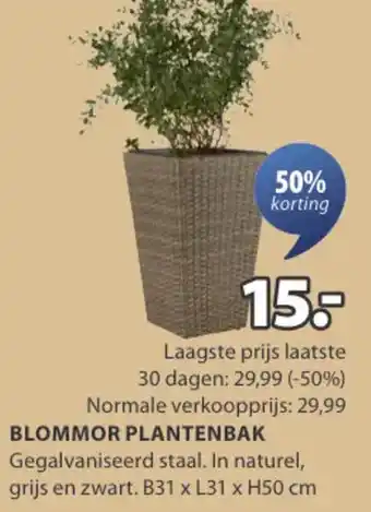 Jysk Blommor plantenbak aanbieding