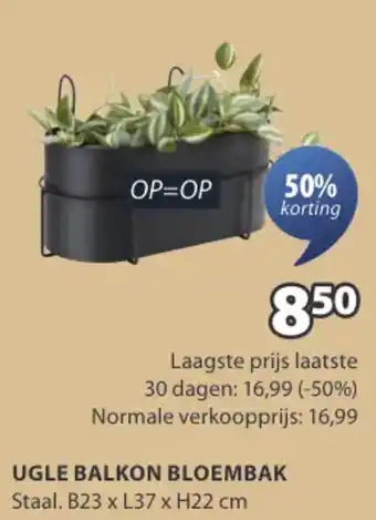 Jysk Ugle balkon bloembak aanbieding