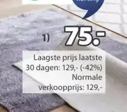 Jysk Birk vloerkleed aanbieding