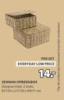 Jysk Sennan opbergbox aanbieding