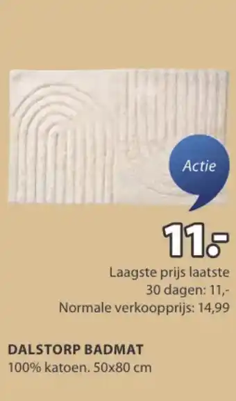 Jysk Dalstorp badmat aanbieding