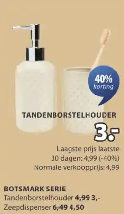 Jysk Botsmark serie aanbieding