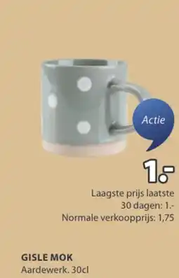 Jysk Gisle mok aanbieding