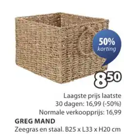 Jysk Greg mand aanbieding
