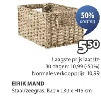 Jysk Eirik mand aanbieding