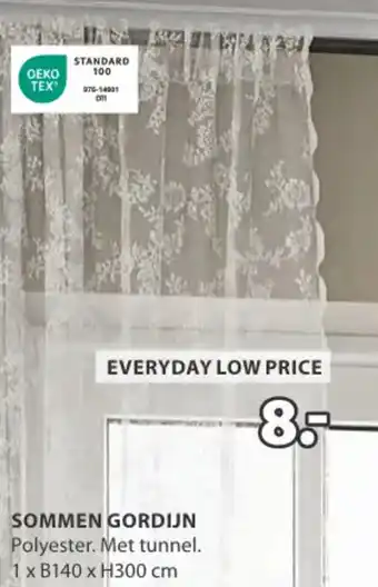 Jysk Sommen gordijn aanbieding