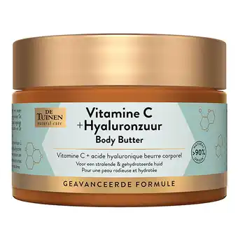 Holland & Barrett De Tuinen Vitamine C + Hyaluronzuur Body Butter - 200ml aanbieding