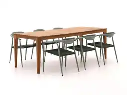 Kees Smit Manifesto Cavone/Bruca 220cm dining tuinset 7-delig stapelbaar aanbieding
