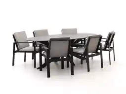 Kees Smit Bellagio Vezzano/Furato ellips 240cm dining tuinset 7-delig aanbieding