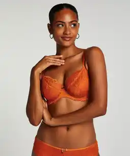 Hunkemoller Hunkemöller Niet-voorgevormde beugel bh Marine Oranje aanbieding
