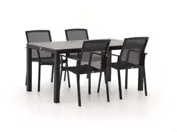 Kees Smit Bellagio Dranera/Fidenza 160cm dining tuinset 5-delig stapelbaar aanbieding