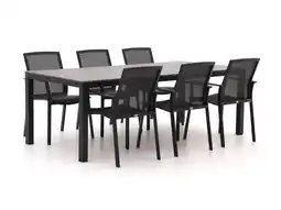 Kees Smit Bellagio Dranera/Fidenza 220cm dining tuinset 7-delig stapelbaar aanbieding