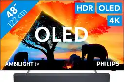 Coolblue Philips 48OLED759 - Ambilight (2024) + JBL Bar 300 Zwart aanbieding