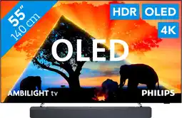 Coolblue Philips 55OLED759 - Ambilight (2024) + JBL Bar 300 Zwart aanbieding