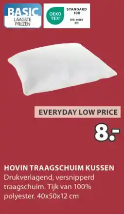Jysk Hovin traagschuim kussen aanbieding