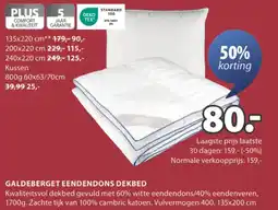 Jysk Galdeberget eendendons dekbed aanbieding