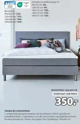 Jysk Verma bc5 boxspring aanbieding