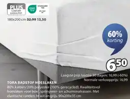 Jysk Tora badstof hoeslaken aanbieding