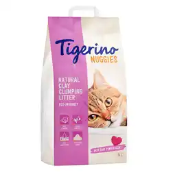 Zooplus 2 x 14L Babypoedergeur Tigerino Nuggies Kattenbakvulling aanbieding