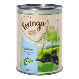 Zooplus 6x410g Single Meat Zalm met Aardappel & Peterselie Feringa Kattenvoer aanbieding