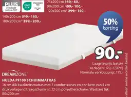Jysk Hulda pf100 schuimmatras aanbieding
