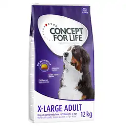 Zooplus Dubbelpak Concept for Life: 2 x Grootverpakking Hondenvoer X-Large Adult (2 x 12 kg) aanbieding