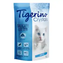 Zooplus Tigerino Crystals kattenbakvulling - Blauw Sensitive (parfumvrij) aanbieding