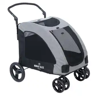 Zooplus Nomad Tales Spirit kinderwagen, steen 95x82x120cm hond aanbieding