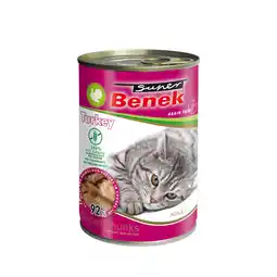 Zooplus 10x415g Super Benek graanvrije Chunks in saus kalkoen natvoer voor katten aanbieding
