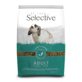 Zooplus 20% Korting! Science Selective voer voor Konijnen & Cavia 1,5 kg / 3 kg en 9 kg aanbieding