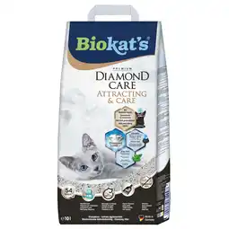Zooplus Biokat's Diamond Care Attracting & Care - 10L kattenbakvulling aanbieding