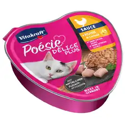 Zooplus 12x85g Vitakraft Poésie Délice Plus Kip natvoer voor katten aanbieding