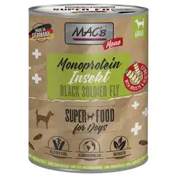 Zooplus 6x750g MAC's Monoprotein Insecten & Superfood nat hondenvoer aanbieding